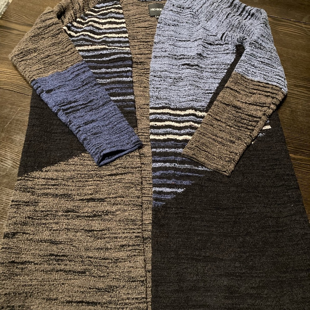 Nic + Zoe Cardigan sweater color block - Picture 10 of 11